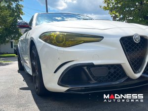 Alfa Romeo Giulia Carbon Fiber Front Bumper Flap Set - Quadrifoglio